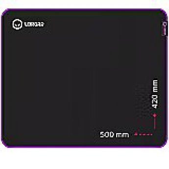 Lorgar Main 315, Gaming mouse pad, High-speed surface, Purple anti-slip rubber base, size: 500mm x 420mm x 3mm, weight 0.39kg