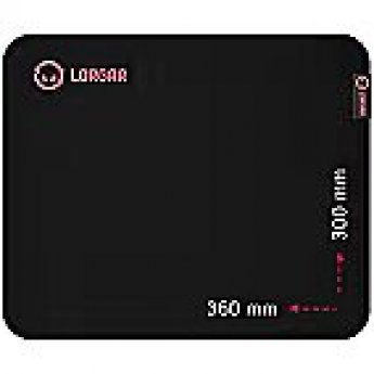 Lorgar Main 323, Gaming mouse pad, Precise control surface, Red anti-slip rubber base, size: 360mm x 300mm x 3mm, weight 0.21kg