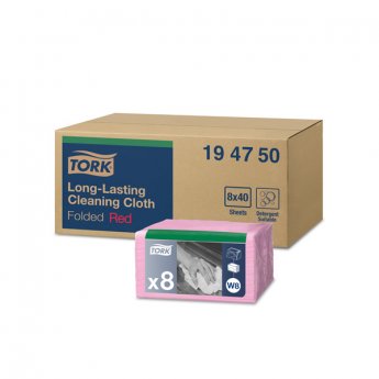 Lupatiņas TORK PREMIUM W8 sistemai,izmēri: 38 x 30 cm., 40gab./iepak., rozā krāsā