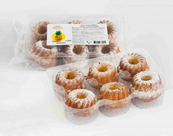 Mafini DAUGULIS ar ananasu gabaliņiem, 300g