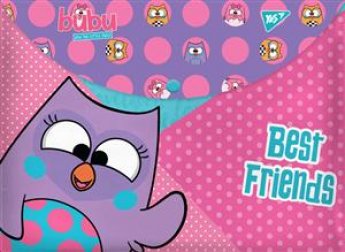 Mapīte (aploksne) ar spiedpogu YES "Bubu", A4