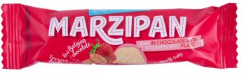 Marcipāna batoniņš šokolādē ar zemeņu garšu 40g