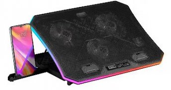 Mars Gaming MNBC6 RGB / USB HUB Laptop Cooling Gaming Stand