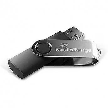 MediaRange Flexi-Drive, 16GB, Black & Silver
