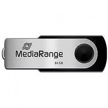 MediaRange Flexi-Drive, 64 GB, Black & Silver