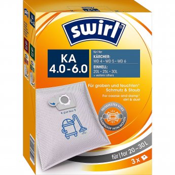 Melitta vacuum cleaner bags KA 4.0-6.0 Kärcher/Einhell (20-30 liters)