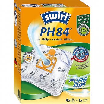 Melitta vacuum cleaner bags PH84 AirSpace MicroPor Plus Green (4 bags + 1 filter, for Philips, Nilfisk)