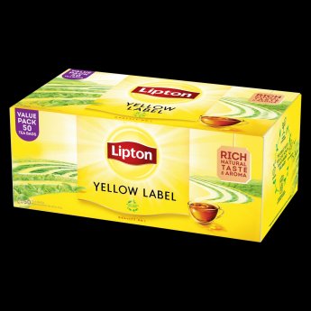 Melnā tēja LIPTON YELLOW LABEL, 50 maisiņi paciņā