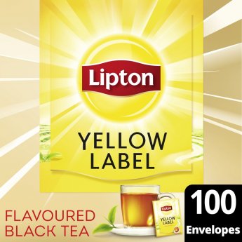 Melnā tēja LIPTON Yellow Label Express, papīra maisiņā, 2gx100gab