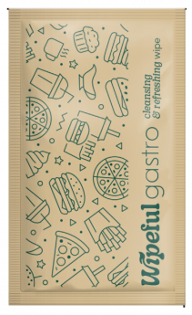 Mitrās salvetes WIPEFUL Gastro Kraft, 6x10cm, 1000gab