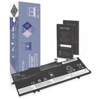 Mitsu Battery for Lenovo ThinkPad X1 Yoga 4 5 Carbon 7 8 3325 mAh (51 Wh) 15.36V