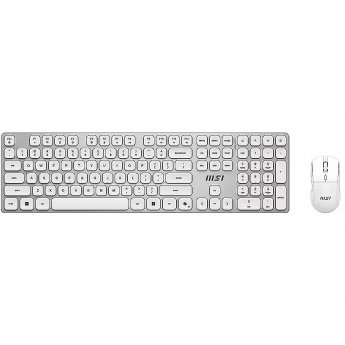 MSI FORGE K210 WIRELESS COMBO WHITE US | Keyboard and Mouse Set | Wireless | Mouse included | US | White