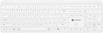 Natec Keyboard Tang US wireless white