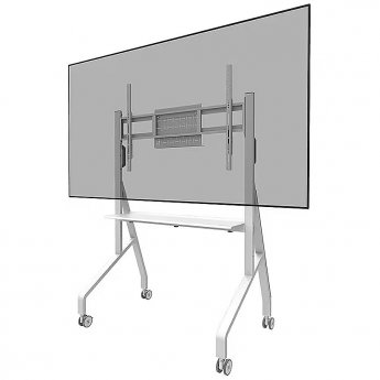 Neomounts Floor stand | FL50-525WH1 TV trolley | Adjustable Height | 55-86 " | Maximum weight (capacity) 76 kg | White