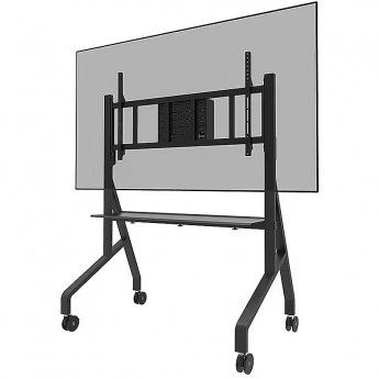 Neomounts Floor stand | FL50-575BL1 TV trolley | Adjustable Height | 65-110 " | Maximum weight (capacity) 125 kg | Black