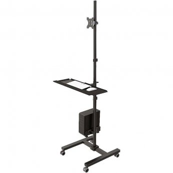 Newstar Mobile Work Station Floor Stand for monitor, keyboard, mouse & PC, 10-32"