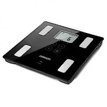 Omron VIVA Square Black Electronic personal scale