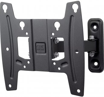 One For All WM4241, wall mount black, tiltable, swiveling