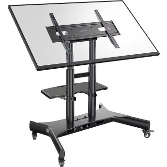 Onkron Mobile TV stand for TVs or interactive panels, 50-83"