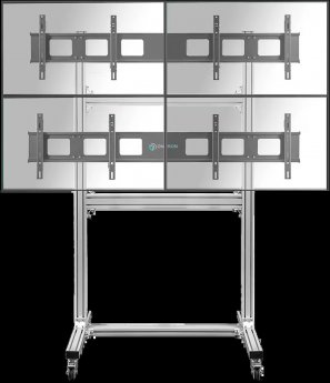Onkron TV Floor stand for 4 screens, 43-55"