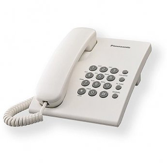 Panasonic Corded KX-TS500FX 475 g, 150 x 200 x 96 mm, White