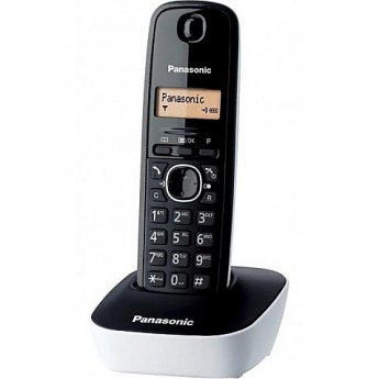 Panasonic Cordless KX-TG1611FXW Black/White, Caller ID, Phonebook capacity 50 entries, Built-in display, Wireless connection,