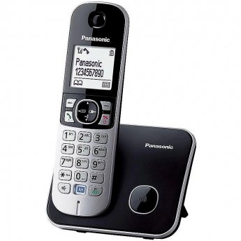 Panasonic Cordless phone KX-TG6811FXM	  Metallic Grey, Caller ID, 1.8 inch LCD; 120 Channels; One Touch Eco Mode; Power Back-Up Operation
