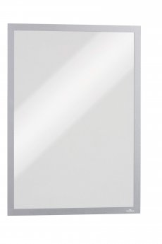 Pašlīpoša kabata DURABLE Pašlīpoša kabata DURAFRAME® MAGNETIC ar sudrabs krāsas rāmi, A3 formāts, 5 gab./iepak.
