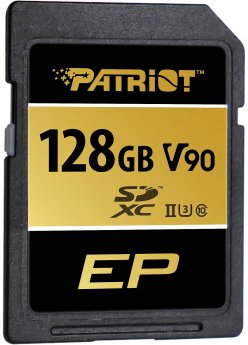 Patriot EP 128GB SDXC (black, UHS-II U3, Class 10, V90)