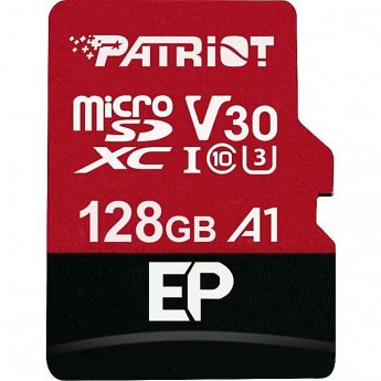 Patriot microSDXC, 128GB, Class 10, UHS-I, U3, V30