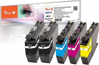 Peach Ink Economy Pack Plus PI500-267 (compatible with Brother LC-3213)