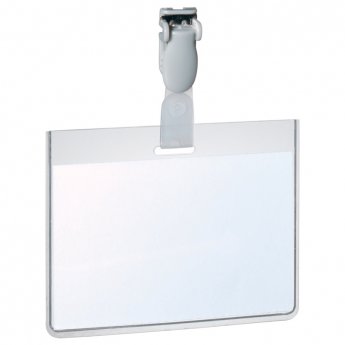 Personas karte Durable ar plastmasas klipsi un izmēru 90x60 mm horizontāla, 25 gab./iepak.