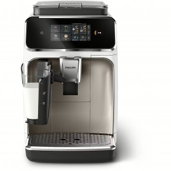 Philips Series 2300, Fully automatic espresso machine, White/Silver
