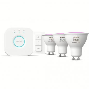 Philips WCA Starter Kit 4.2W GU10 3pcs, Bridge, Switch