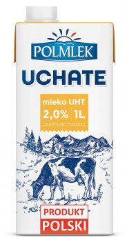 Piens UHT POLMLEK Uchate, 2%, 1l
