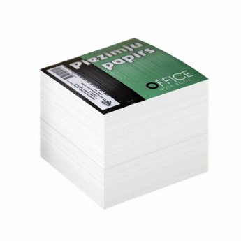 Piezīmju papīrs ABC Jums, 85 x 85 mm, balts, 400 lapas, līmēts
