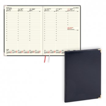 Plānotājs 2026.gadam EKO Advocate A4, nedēļa, balacron, melna