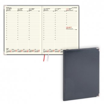 Plānotājs 2026.gadam EKO Advocate A4, nedēļa, balacron, pelēka