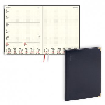 Plānotājs 2026.gadam EKO FORTUNE, A4, nedēļa, balacron, melna