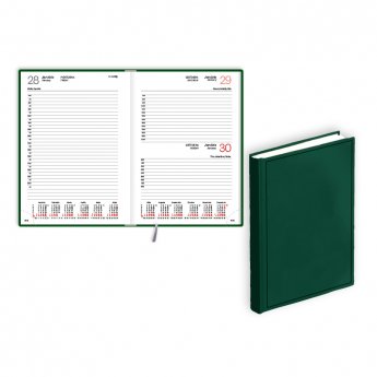 Plānotājs 2026.gadam EKO Manager A5, diena, balacron, zaļa