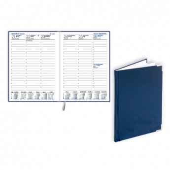 Plānotājs 2026.gadam EKO Prestige A5, nedēļa, balacron, zila