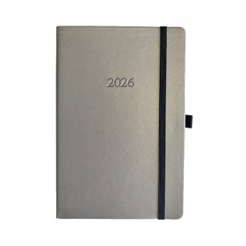 Plānotājs BALTIC WEEK, 2026, PU, A5, sudraba krāsa (Baltic)