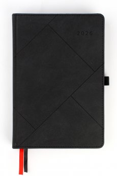 Plānotājs FASHION SPECIAL EDITION 2026, PU, A5, diena, melna krāsa (Latviešu valodā)