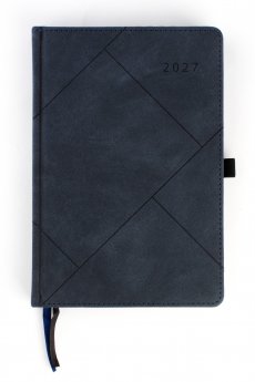 Plānotājs FASHION SPECIAL EDITION 2027, PU, A5, diena, tumši pelēka krāsa (Latviešu valodā)valodā)