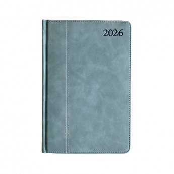 Plānotājs PREMIER plus 2026, PU A5, diena, tirkīzzila  krāsa (Latviešu valodā)