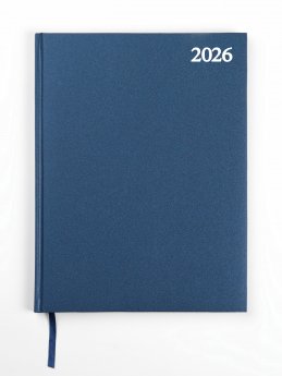 Plānotājs STANDARD 2026, PVC,  A4, zila krāsa (Baltic)