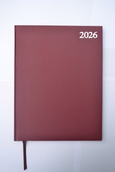 Plānotājs STANDARD 2026 PVC, A4,  bordo krāsa (Baltic)