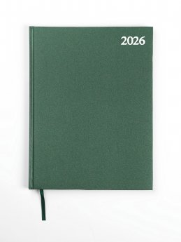 Plānotājs STANDARD 2026, PVC, A4, zaļa krāsa (Baltic)