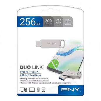 PNY Technologies Duo-Link, 256GB, Silver