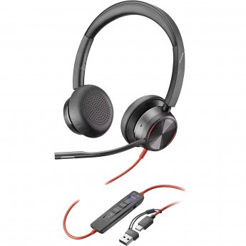 Poly Blackwire 8225, MS, USB-C HS +USB-C/A